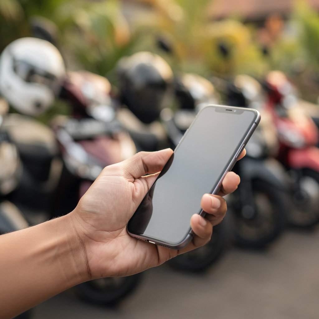 Caliskan Bike Rental Canggu professional team ready to assist with motorcycle rentals at Jl. Raya Kayutulang, Canggu, Bali